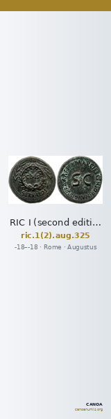 RIC I (second edition) Augustus 325 — CANOA