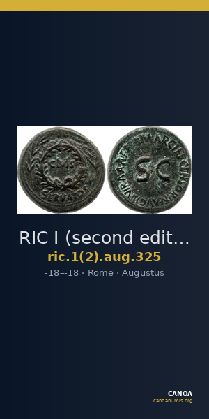 RIC I (second edition) Augustus 325 — CANOA