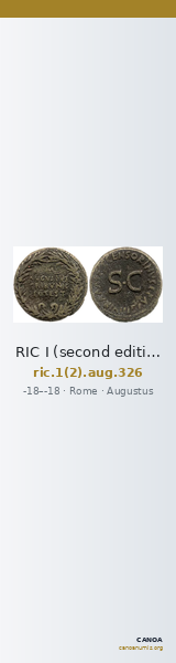 RIC I (second edition) Augustus 326 — CANOA