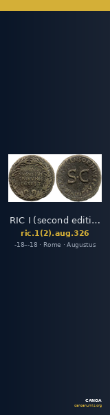 RIC I (second edition) Augustus 326 — CANOA
