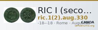 RIC I (second edition) Augustus 330 — CANOA
