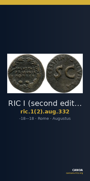 RIC I (second edition) Augustus 332 — CANOA