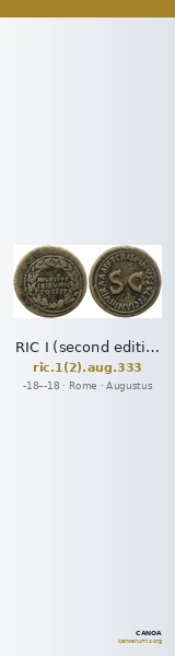 RIC I (second edition) Augustus 333 — CANOA