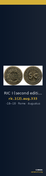 RIC I (second edition) Augustus 333 — CANOA