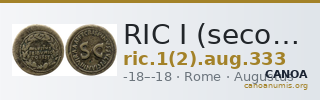 RIC I (second edition) Augustus 333 — CANOA