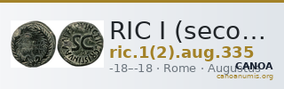 RIC I (second edition) Augustus 335 — CANOA