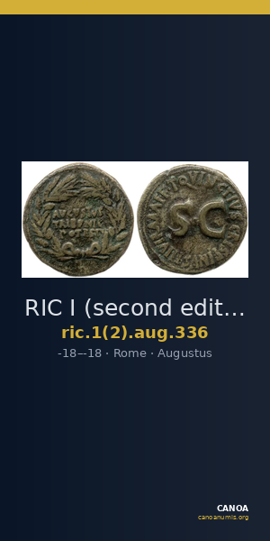 RIC I (second edition) Augustus 336 — CANOA