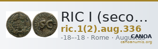 RIC I (second edition) Augustus 336 — CANOA