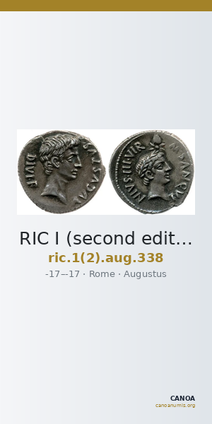 RIC I (second edition) Augustus 338 — CANOA