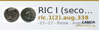RIC I (second edition) Augustus 338 — CANOA