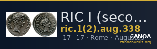 RIC I (second edition) Augustus 338 — CANOA