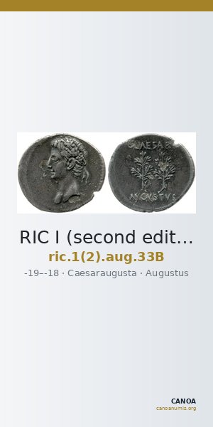 RIC I (second edition) Augustus 33B — CANOA