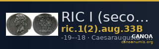 RIC I (second edition) Augustus 33B — CANOA