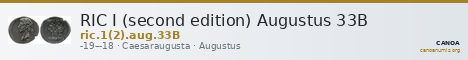 RIC I (second edition) Augustus 33B — CANOA