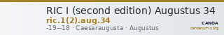 RIC I (second edition) Augustus 34 — CANOA
