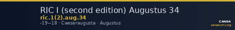 RIC I (second edition) Augustus 34 — CANOA