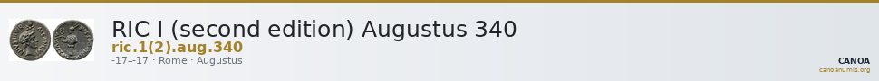 RIC I (second edition) Augustus 340 — CANOA
