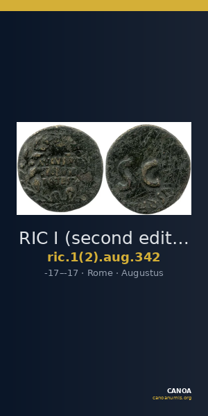 RIC I (second edition) Augustus 342 — CANOA