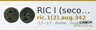 RIC I (second edition) Augustus 342 — CANOA
