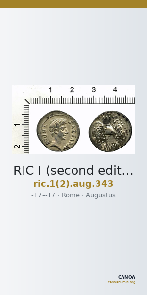 RIC I (second edition) Augustus 343 — CANOA