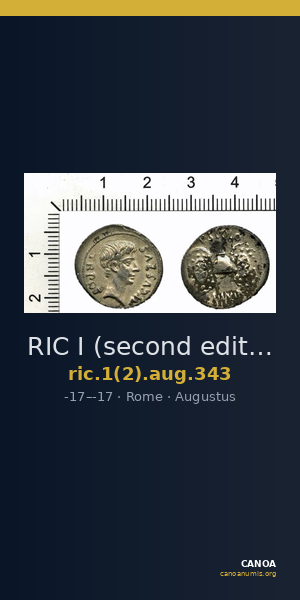 RIC I (second edition) Augustus 343 — CANOA