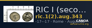 RIC I (second edition) Augustus 343 — CANOA