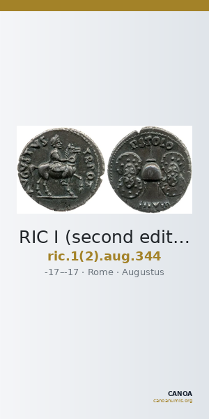 RIC I (second edition) Augustus 344 — CANOA