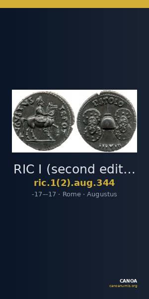 RIC I (second edition) Augustus 344 — CANOA
