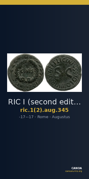 RIC I (second edition) Augustus 345 — CANOA