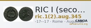 RIC I (second edition) Augustus 345 — CANOA
