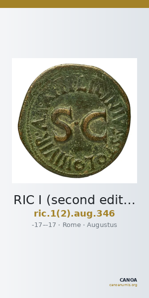 RIC I (second edition) Augustus 346 — CANOA