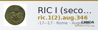 RIC I (second edition) Augustus 346 — CANOA