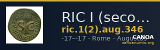 RIC I (second edition) Augustus 346 — CANOA
