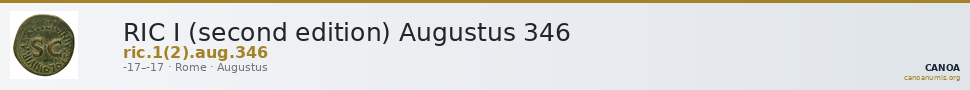 RIC I (second edition) Augustus 346 — CANOA