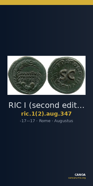 RIC I (second edition) Augustus 347 — CANOA