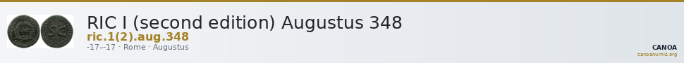 RIC I (second edition) Augustus 348 — CANOA