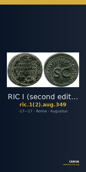 RIC I (second edition) Augustus 349 — CANOA