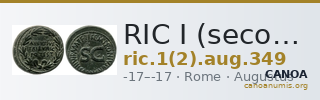 RIC I (second edition) Augustus 349 — CANOA