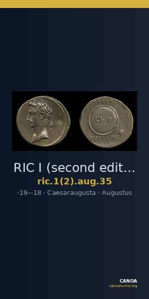 RIC I (second edition) Augustus 35 — CANOA