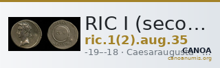 RIC I (second edition) Augustus 35 — CANOA