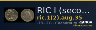 RIC I (second edition) Augustus 35 — CANOA