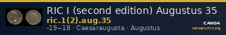 RIC I (second edition) Augustus 35 — CANOA