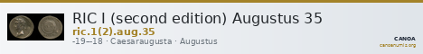 RIC I (second edition) Augustus 35 — CANOA