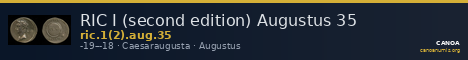 RIC I (second edition) Augustus 35 — CANOA