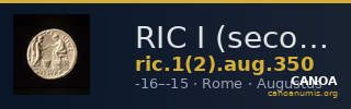 RIC I (second edition) Augustus 350 — CANOA
