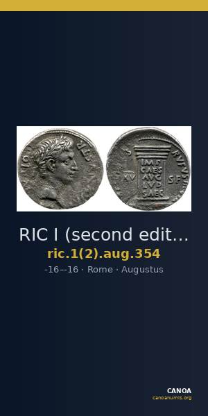 RIC I (second edition) Augustus 354 — CANOA