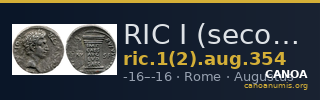 RIC I (second edition) Augustus 354 — CANOA
