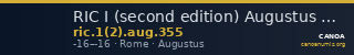 RIC I (second edition) Augustus 355 — CANOA