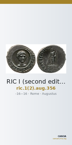 RIC I (second edition) Augustus 356 — CANOA