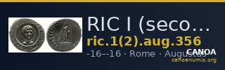 RIC I (second edition) Augustus 356 — CANOA